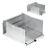 Stainless steel Bread Slicer for Homemade Bread, Adjustable Width, Foldable Compact, Bread Slicing Guide, Bread Loaf Slicer, for Cakes, Bagels