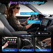 4-in-1 CarPlay Screen Mirroring Adapter for Apple CarPlay Android Auto,AirPlay MirrorLink Adapter,CarPlay Dongle Convert Plug and Play(Orange)