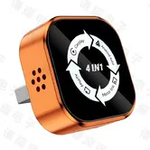 4-in-1 CarPlay Screen Mirroring Adapter for Apple CarPlay Android Auto,AirPlay MirrorLink Adapter,CarPlay Dongle Convert Plug and Play(Orange)