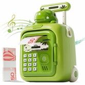 Dinos Piggy Bank for Kids with Password,Fingerprint Unlock Automatic Money ATM Bank with Voice Prompts Music,Teaching Mode,Toys for Kids