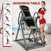 Gravity Inversion Table Exercise Machine Hang Upside Down Back Stretcher Inverter Lumbar Support Home Gym Fitness Equipment Adjustable Headrest Heights