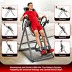 Gravity Inversion Table Exercise Machine Hang Upside Down Back Stretcher Inverter Lumbar Support Home Gym Fitness Equipment Adjustable Headrest Heights