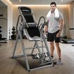 Gravity Inversion Table Exercise Machine Hang Upside Down Back Stretcher Inverter Lumbar Support Home Gym Fitness Equipment Adjustable Headrest Heights