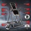 Gravity Inversion Table Exercise Machine Hang Upside Down Back Stretcher Inverter Lumbar Support Home Gym Fitness Equipment Adjustable Headrest Heights