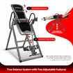 Gravity Inversion Table Exercise Machine Hang Upside Down Back Stretcher Inverter Lumbar Support Home Gym Fitness Equipment Adjustable Headrest Heights