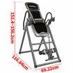 Gravity Inversion Table Exercise Machine Hang Upside Down Back Stretcher Inverter Lumbar Support Home Gym Fitness Equipment Adjustable Headrest Heights