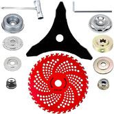 9Inch x 36 Teeth Carbide Tipped Brush Cutter Blades & 10Inch x 3 Teeth Weed Eater Blades, Weed Wacker Blade for Brush Cutter, Trimmer, Weed Eater