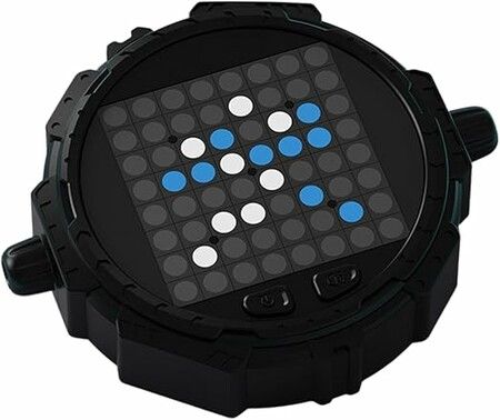 Electronic Chess Game Smart Brain Teaser Portable Enhances Cognitive Skills Premium Educational Home Travel 12.6x10.4cm Christmas Birthday Gift COL BLACK
