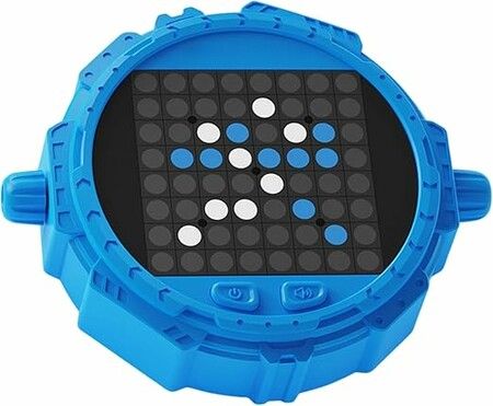 Electronic Chess Game Smart Brain Teaser Portable Enhances Cognitive Skills Premium Educational Home Travel 12.6x10.4cm Christmas Birthday Gift COL Blue