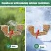 Window Bird Feeders,Window Parrot Feeder Clear Visibility Bird House Nest for Sparrow Parakeet Budgies Conures Cockatiels