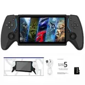 7.0 inch IPS Screen Linux System Retro Handheld Gaming Console,Support 30+ Emulator Games With 64G Card Color Black
