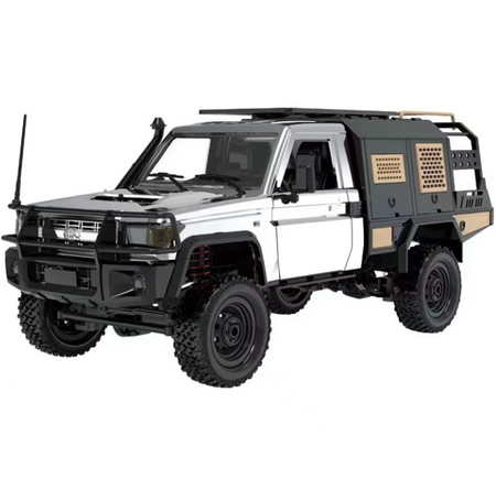 2.4G Full Scale MN Model MN82S 1:12 Pickup Short Truck 4WD Climbing Rock Crawler RC car (Black Color) with 1× Batteries