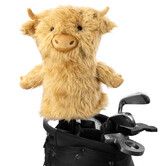 Plush Highland Cow Golf Wood Headcover Guard Lightweight Novelty Club Cover Golf Club Head Cover Protector For Men Women Supplies