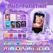 Kids Smart Phone with Dual Camera, 2.8Inch Touchscreen Music Learning Educational & 32GB Card, Christmas Birthday Gift for Kids Purple