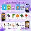 Kids Smart Phone with Dual Camera, 2.8Inch Touchscreen Music Learning Educational & 32GB Card, Christmas Birthday Gift for Kids Purple