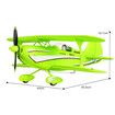RC Plane 4CH A310 Biplane RC Airplane 3D/6G 1504 Brushless Motor Remote Control Plane EPP Foam 2.4G Fixed-Wing Model Plane with 2 Batteries