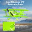 RC Plane 4CH A310 Biplane RC Airplane 3D/6G 1504 Brushless Motor Remote Control Plane EPP Foam 2.4G Fixed-Wing Model Plane with 2 Batteries