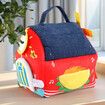 Plush Farm Toy Soft Portable Developmental Interactive Stuffed Animals Farm Animals With Carrier,For Boys Girls Kids Children