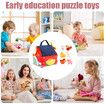 Plush Farm Toy Soft Portable Developmental Interactive Stuffed Animals Farm Animals With Carrier,For Boys Girls Kids Children