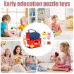 Plush Farm Toy Soft Portable Developmental Interactive Stuffed Animals Farm Animals With Carrier,For Boys Girls Kids Children