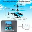 Remote Control Helicopter,Gesture Sensing Indoor Flying Helicopter Toys,RC Airplane with 10Mins Flight,RC Helicopters with Light,Birthday Gifts