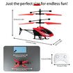 Remote Control Helicopter,Gesture Sensing Indoor Flying Helicopter Toys,RC Airplane with 10Mins Flight,RC Helicopters with Light,Birthday Gifts (Red)