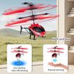 Remote Control Helicopter,Gesture Sensing Indoor Flying Helicopter Toys,RC Airplane with 10Mins Flight,RC Helicopters with Light,Birthday Gifts (Red)