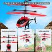 Remote Control Helicopter,Gesture Sensing Indoor Flying Helicopter Toys,RC Airplane with 10Mins Flight,RC Helicopters with Light,Birthday Gifts (Red)