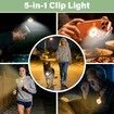 Nurse Night Light Clip for Badge Rechargeable Magnetic Badge Light with 6 Brightness & 3 Color Modes,Hands-Free Nurse Essentials,Purse Light Orange