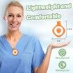 Nurse Night Light Clip for Badge Rechargeable Magnetic Badge Light with 6 Brightness & 3 Color Modes,Hands-Free Nurse Essentials,Purse Light Orange