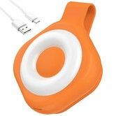 Nurse Night Light Clip for Badge Rechargeable Magnetic Badge Light with 6 Brightness & 3 Color Modes,Hands-Free Nurse Essentials,Purse Light Orange