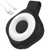 Nurse Night Light Clip for Badge Rechargeable Magnetic Badge Light with 6 Brightness & 3 Color Modes,Hands-Free Nurse Essentials,Purse Light Black