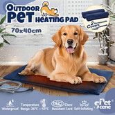 Pet Heating Pad Heated Cat Dog Bed Outdoor Heater Electric Warmer Blanket Self Inflating Puppy Doggy Mat 70x40cm Waterproof Bunny Cushion Outside Safe