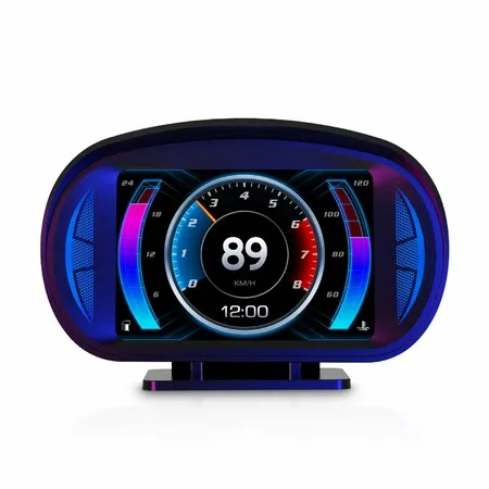 OBD2 On-Board Computer Auto Car Digital Computer Heads Up Display OBD2 Scanner Fuel Consumption Water Temperature Gauge