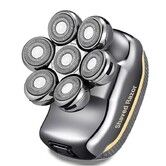 7D Electric Head Shaver for Men, Waterproof Wet & Dry Razor with Detachable Heads, Rechargeable Grooming Kit with LED Display
