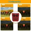 Solar Outdoor Motion Sensor Alarm,13 Sounds Including Dog Barking,130db Loud Noise Maker,4 Modes Motion Activated Strobe Light