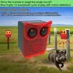 Solar Outdoor Motion Sensor Alarm,13 Sounds Including Dog Barking,130db Loud Noise Maker,4 Modes Motion Activated Strobe Light