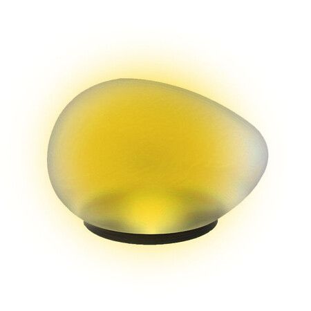 1 PCS Warm Light Pebble LED Outdoor Solar Courtyard Light Lawn Light Garden Lamp Outdoor Light Lamp Based Yard Lights