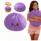 Dumpling Squishy, 15cm Jumbo Dumpling Stress Ball,Purple Dumplings Stress Balls Fidget Sensory Toy,Easter Basket Stuffers,Stretchy Desk Toys
