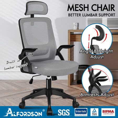 ALFORDSON Mesh Office Chair Executive Seat Tilt Fabric Gaming Racing Computer
