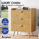 ALFORDSON 3 Chest of Drawers Modern Storage Cabinet Dresser Tallboy Wood