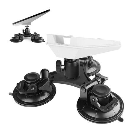 Starlink Mini Roof Triangular Suction Cup Mount with 1/4 inch nut Base Adapter, Starlink Mini 360 Degree Horizontal Adjustment