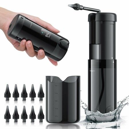 Ear Wax Removal, Electric Ear Cleaner Kit with 5 Pressure Modes, Safe and Effective Ear Cleaning Tool, Rechargeable Ear Irrigation Flushing System