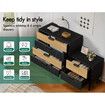 ALFORDSON 4 Chest of Drawers Bedside Table Storage Cabinet Set Dresser Black/Wood