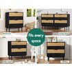 ALFORDSON 4 Chest of Drawers Bedside Table Storage Cabinet Set Dresser Black/Wood