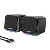Computer Speakers for Desktop PC,Desktop Speakers,Small Computer Speakers USB Powered 3.5mm Aux Speaker