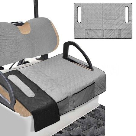 Golf Cart Seat Cover Soft Non-Slip Golf Cart Seat Towel Breathable Golf Cart Seat Blanket Covers Fits Most 2 Seater Golf Carts