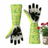 Long Forearm Gardening Gloves,Heavy Duty Thorn Proof Puncture Resistant Work Gloves for Pruning Rose Cactus Berry,Protective Yard Gift for Women Men