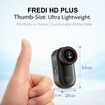 4K Mini Action Body Camera Wearable POV Camera with Wi-Fi 1.47in HD Screen 143 Degree Wide Angle Magnetic Clip Mount Thumb-Size Sports Camera