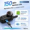 4K Mini Action Body Camera Wearable POV Camera with Wi-Fi 1.47in HD Screen 143 Degree Wide Angle Magnetic Clip Mount Thumb-Size Sports Camera